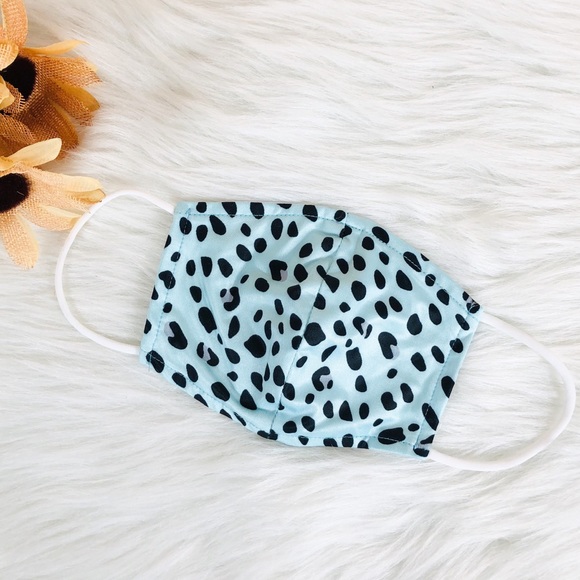 Accessories - NEW‼️AQUA LEOPARD PRINT FACE MASK- mask
